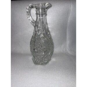 Vintage Anchor Hocking Star of David Vinegar Cruet Vase Pour Bottle No Stopper